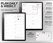 Load image into Gallery viewer, 2026 DAILY Planner for Kindle Scribe | Hyperlinked Digital Planner &amp; Templates for the Kindle Scribe

