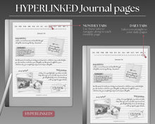 Load image into Gallery viewer, Daily Journal for the reMarkable | Digital Hyperlinked Lined Notebook
