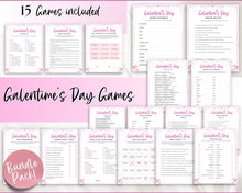 Load image into Gallery viewer, GALENTINES Games Bundle | 15 Printable Party Games for Galentines Day | Valentines Day Party Game &amp; Girls Night
