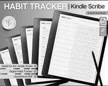Load image into Gallery viewer, Kindle Scribe Digital Habit Tracker | Digital Planner with Daily, Monthly &amp; Yearly Habit Tracker | Simple Goal Tracker &amp; Routine Tracker Templates
