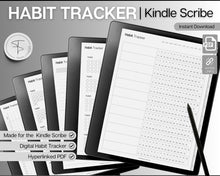 Load image into Gallery viewer, Kindle Scribe Digital Habit Tracker | Digital Planner with Daily, Monthly &amp; Yearly Habit Tracker | Simple Goal Tracker &amp; Routine Tracker Templates
