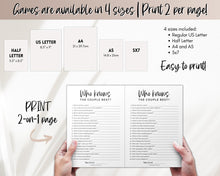 Load image into Gallery viewer, &#39;Who Knows the Couple Best&#39; Bridal Shower Game Printable
