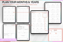 Load image into Gallery viewer, The 2 YEAR Digital Planner (2026 &amp; 2027). COLORFUL Daily Weekly, Monthly Planner &amp; Life Planner. Ideal for use on Goodnotes and iPad. Smart Apple Links
