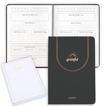 Load image into Gallery viewer, Luxury Gratitude Journal – Daily Mindfulness &amp; Self-Care Notebook with Premium Leather Cover
