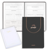 Luxury Gratitude Journal – Daily Mindfulness & Self-Care Notebook with Premium Leather Cover