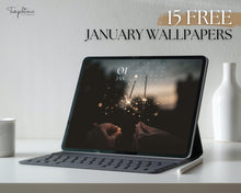 Load image into Gallery viewer, FREE - January 2024 Wallpapers for iPad - Happy New Year!
