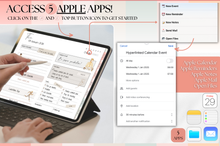 Load image into Gallery viewer, 2026 Digital FITNESS planner, GoodNotes Fitness Planner, Fitness Journal, Weight Loss Tracker, iPad Workout Planner, Wellness Template (Peach)
