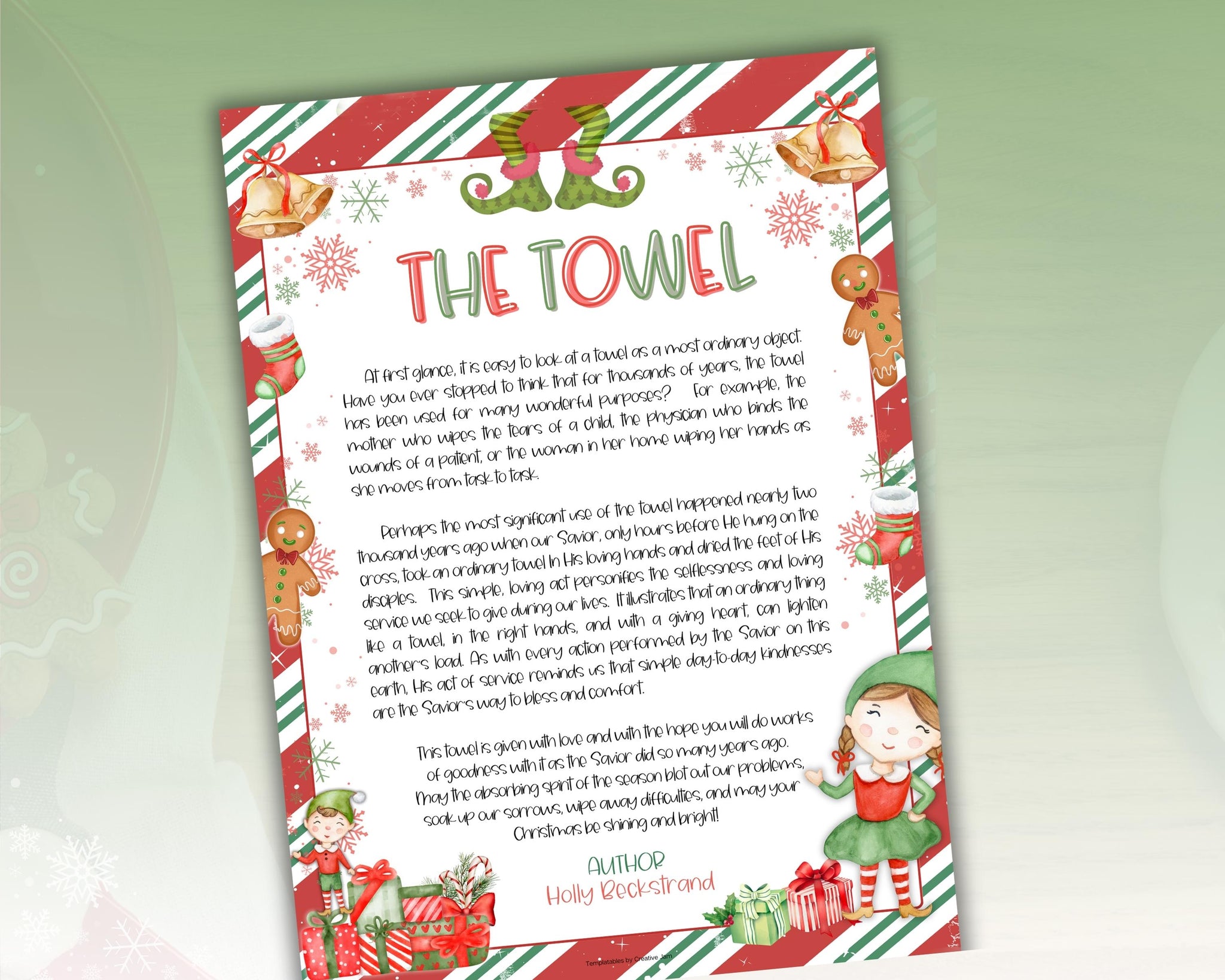 33 633b9b7d 9e9f 466f 8191 christmas towel story printable | festive christian gift