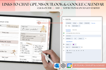 Load image into Gallery viewer, 2026 Digital FITNESS planner, GoodNotes Fitness Planner, Fitness Journal, Weight Loss Tracker, iPad Workout Planner, Wellness Template (Peach)
