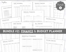 Load image into Gallery viewer, Ultimate ADHD Planner Bundle | Printable ADHD Neurodivergent Daily Life Planner, Fitness, Goal, Finances &amp; Budget, Self Care Planner | Mono

