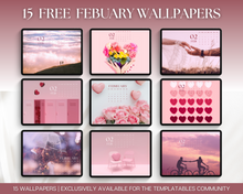 Load image into Gallery viewer, FREE - February 2024 Wallpapers for iPad - Valentines Self Love theme
