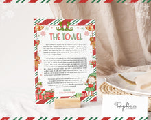 Load image into Gallery viewer, Christmas Towel Story Printable | Towel Poem Perfect Christian gift for Neighbor | Religious Gift for Festive Coworker | Holiday Gift
