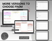 Load image into Gallery viewer, ADHD Planner Spreadsheet for Neurodivergent Adults | Google Sheets Daily &amp; Weekly Planner, Symptom Tracker, Brain Dump &amp; To Do Lists | Mono
