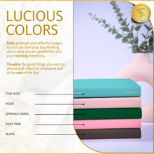 Load image into Gallery viewer, Luxury Gratitude Journal – Daily Mindfulness &amp; Self-Care Notebook with Premium Leather Cover
