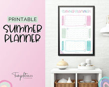 Load image into Gallery viewer, Kids Summer Calendar 2023 | Summer Poster, Summer Countdown, Printable Planner &amp; Checklist | Mermaid
