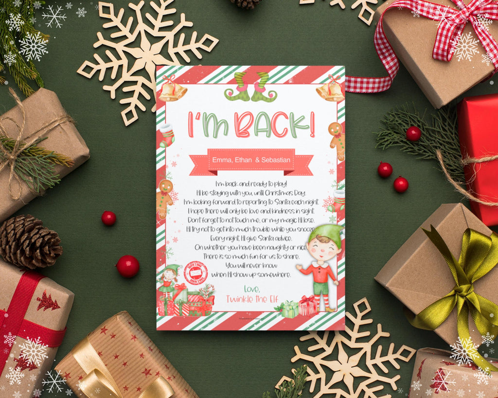 EDITABLE Elf Letters Bundle | Your Personalized Elf kit Printables