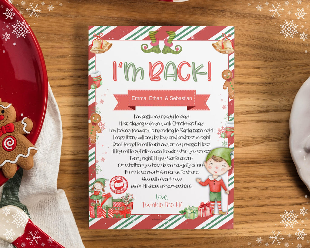 EDITABLE Elf Letters Bundle | Your Personalized Elf kit Printables