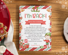 Load image into Gallery viewer, EDITABLE Elf Letters Bundle for Christmas | Elf Arrival &amp; Goodbye Letter | Elf on the Shelf Printable
