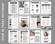 Load image into Gallery viewer, Editable Virtual Assistant Welcome Packet for VAs | Includes VA Client Onboarding, Business Plan, Invoice Price List, Social Media Manager, contract &amp; eBook Portfolio
