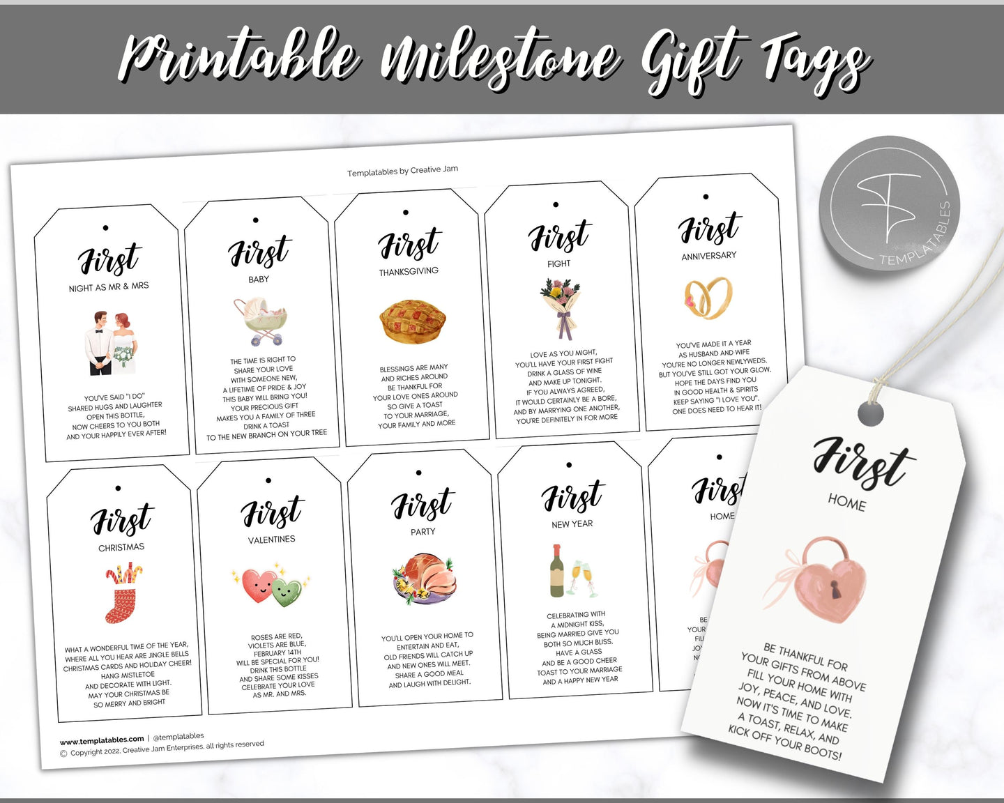 Marriage Milestone Wine Basket Tags | Printable Wine Bottle Gift Tags marriage-milestone-wine-basket-tags-printable-wine-bottle-gift-tags