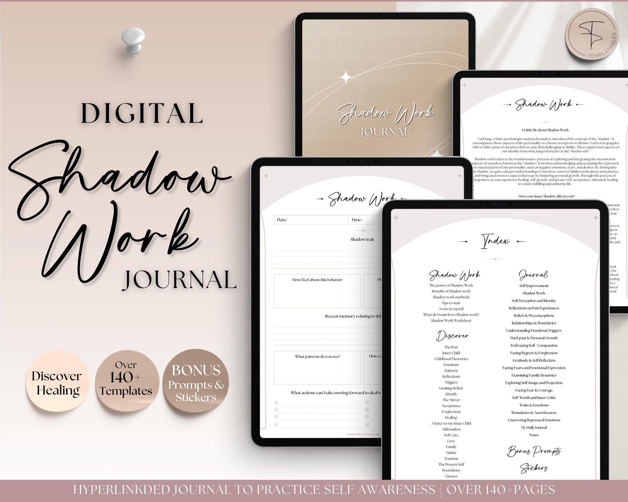 Digital Shadow Work Journal | Guided Journal with 100+ Prompts for Goo