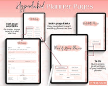 Load image into Gallery viewer, Digital Maid of Honor Planner | Matron of Honor Digital Planner, MOH Binder Book, Wedding Checklist, Bridal Shower, Bachelorette &amp; GoodNotes
