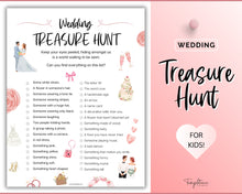 Load image into Gallery viewer, Kids Wedding Game | Scavenger hunt for kids, Wedding Table Games, Treasure Hunt for Kids Wedding Table, I spy | Perfect Activity Game for kids
