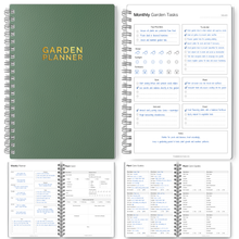 Load image into Gallery viewer, Gardening Planner &amp; Plant Journal | Planting Calendar, Plant Care, Seed Starting, Herb Notes, Garden Planner (Botanical)
