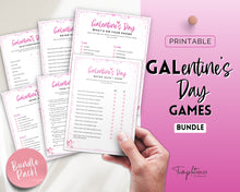 Load image into Gallery viewer, GALENTINES Games Bundle | 15 Printable Party Games for Galentines Day | Valentines Day Party Game &amp; Girls Night
