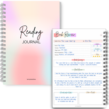 Load image into Gallery viewer, Reading Journal for Book Lovers | Log Book to Summarize, Review and Rate the Books you've Read | A5
