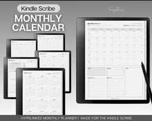Load image into Gallery viewer, 2024 Kindle Scribe Monthly Planner | Hyperlinked Digital Planner &amp; 2024 Monthly Planner
