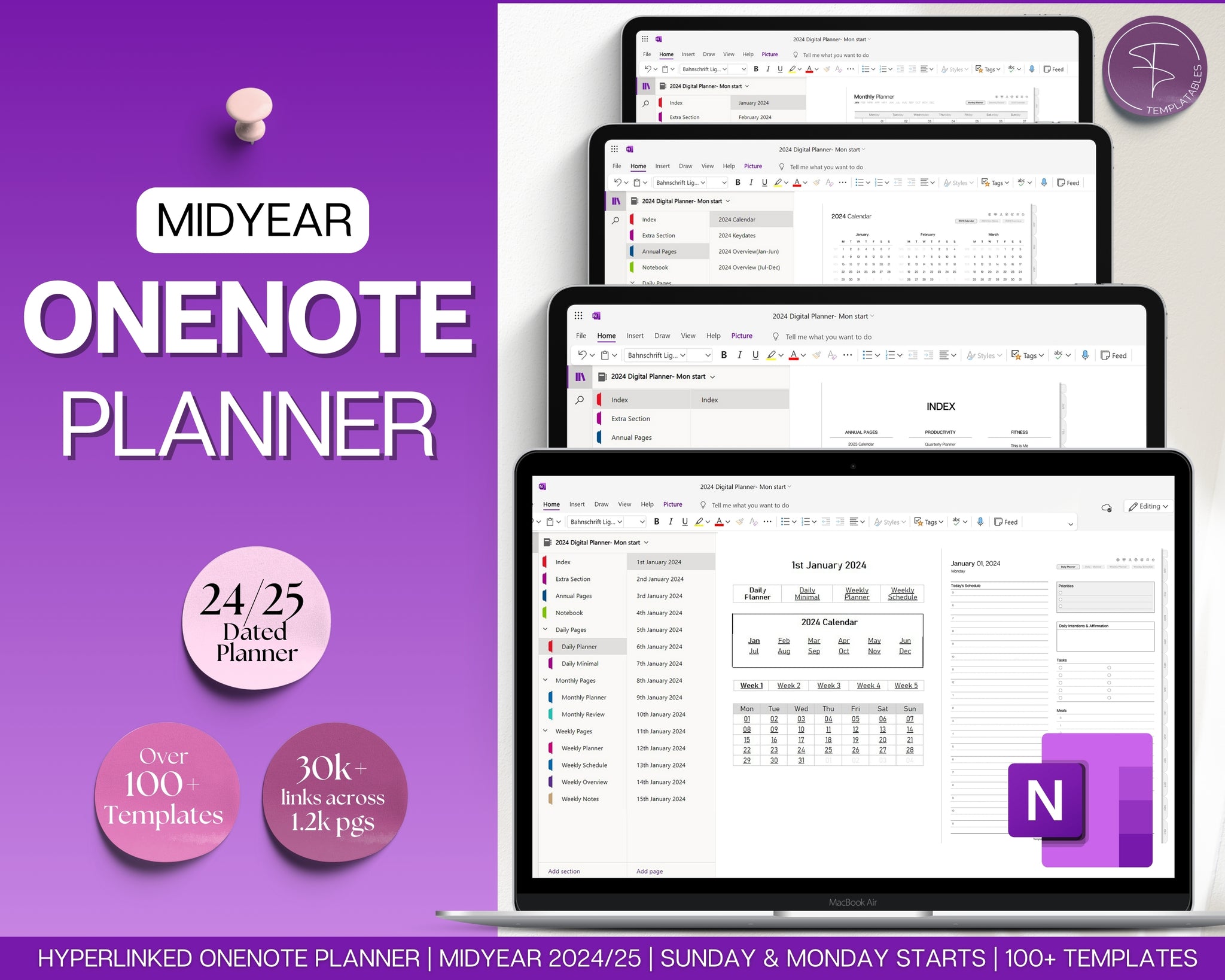 2024/25 MID YEAR Planner for OneNote
