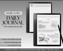 Load image into Gallery viewer, Kindle Scribe Daily Journal | Includes Digital Journal, Digital Notebook, Lined Note Taking, Kindle Template, Kindle Planner &amp; Digital Diary Calendar

