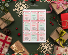Load image into Gallery viewer, Christmas 5-Second Game | 99 Printable Cards for Festive Fun | Printable Christmas Party Game for Adults, Kids, and Family Holiday Parties

