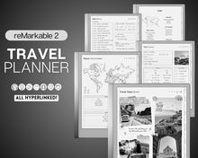 Load image into Gallery viewer, reMarkable 2 Travel Planner | Digital Travel Journal, Vacation Diary &amp; Travel Iteniary for Remarkable 2
