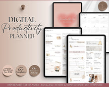 Load image into Gallery viewer, Digital Productivity Planner for 2024 | Daily To Do List, ADHD &amp; Goal Planner for GoodNotes &amp; iPad

