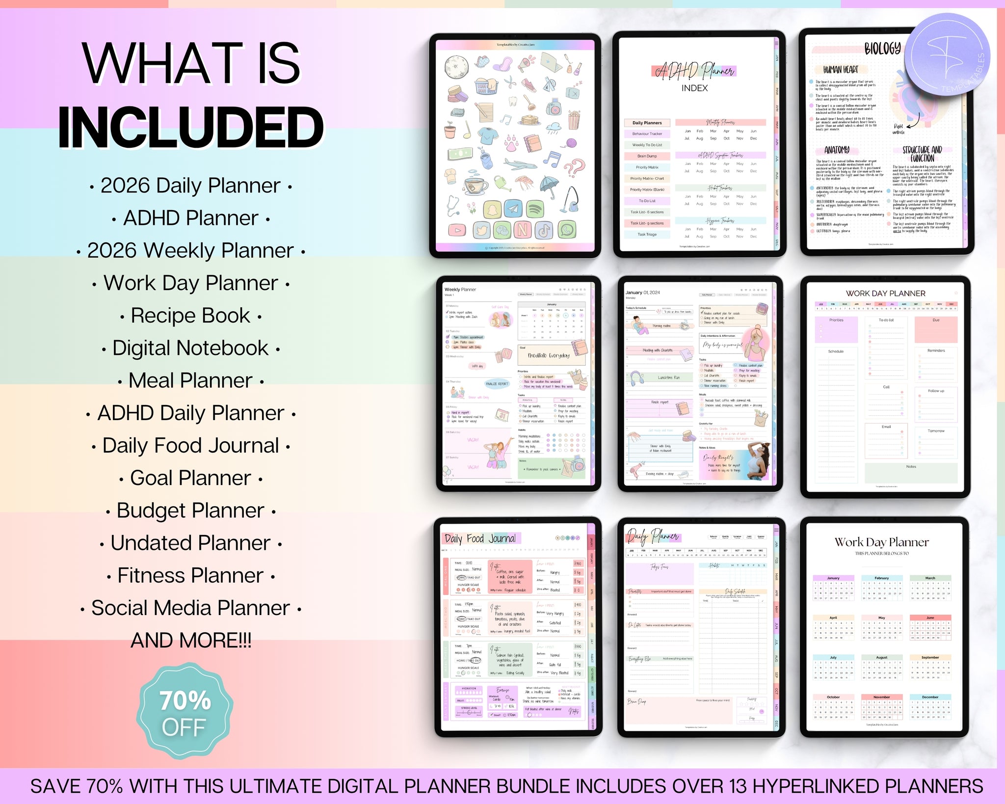 Planner Digitial 2026 ALL ACCESS Digital Planners | Mega Planner Bundle