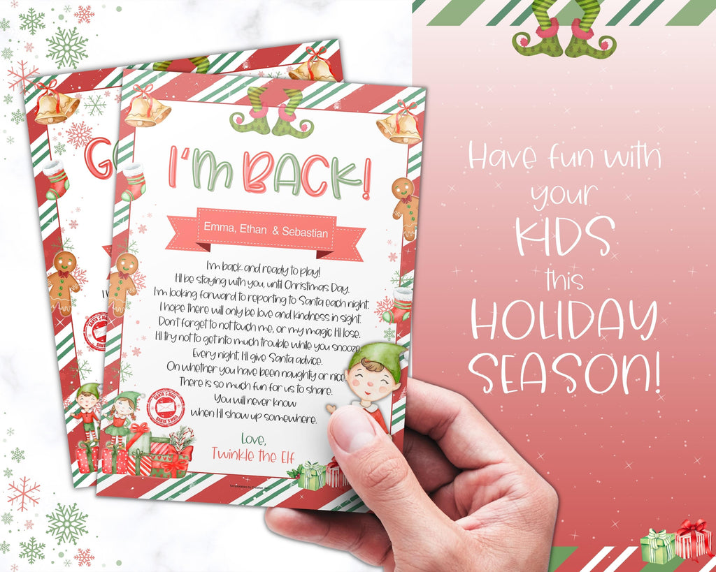 EDITABLE Elf Letters Bundle | Your Personalized Elf kit Printables