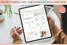 Load image into Gallery viewer, 2026 Digital FITNESS planner, GoodNotes Fitness Planner, Fitness Journal, Weight Loss Tracker, iPad Workout Planner, Wellness Template (Peach)
