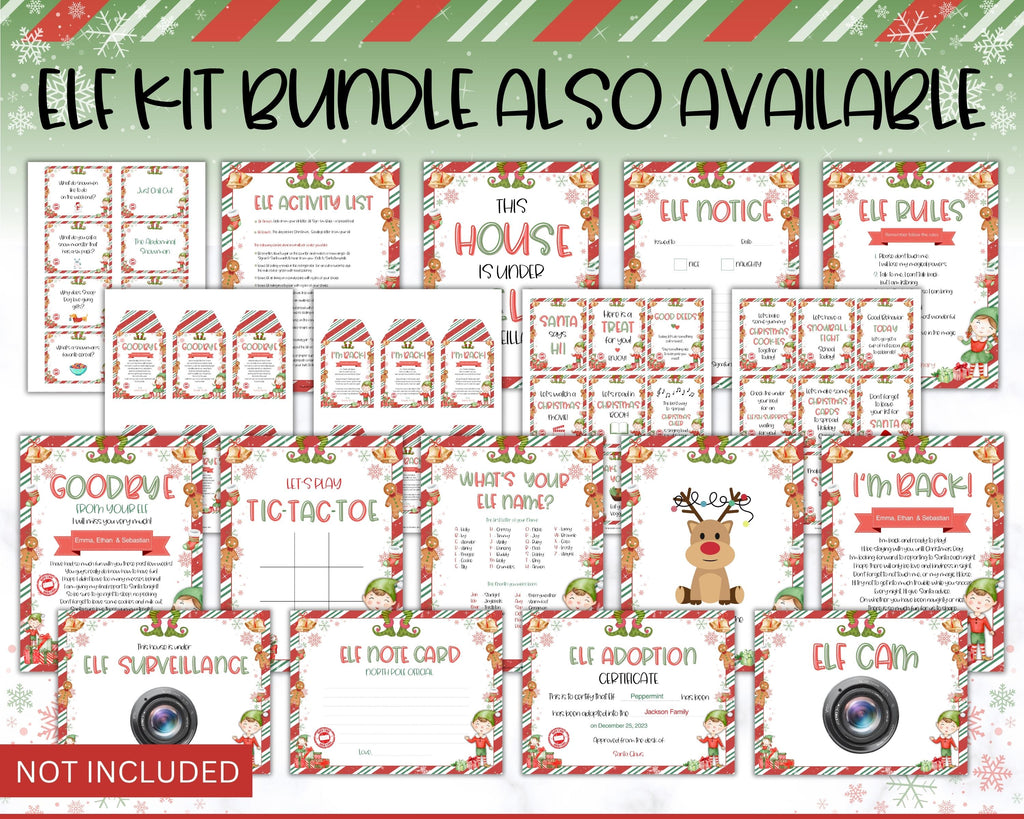 EDITABLE Elf Letters Bundle | Your Personalized Elf kit Printables