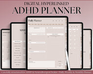 ADHD Digital Planner - Daily Planner for Neurodivergent Adults | Brain Dump Template, To Do List, Cleaning, Symptom Tracker for GoodNotes & iPad | Boho Lux