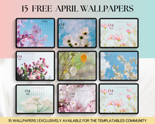 Load image into Gallery viewer, April 2024 Wallpapers for iPad - 15 FREE iPad Wallpapers
