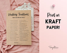 Load image into Gallery viewer, &#39;Wedding Traditions&#39; Bridal Shower Game Printable
