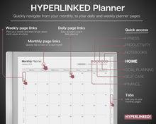 Load image into Gallery viewer, 2026 Digital Planner for Professionals, reMarkable Calendar, Minimalist Daily Schedule, Task List, Templates for reMarkable
