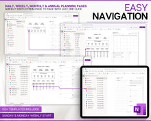 Load image into Gallery viewer, 2025 OneNote Digital Planner | OneNote Template for Daily, Weekly &amp; Monthly Planning | Minimalist
