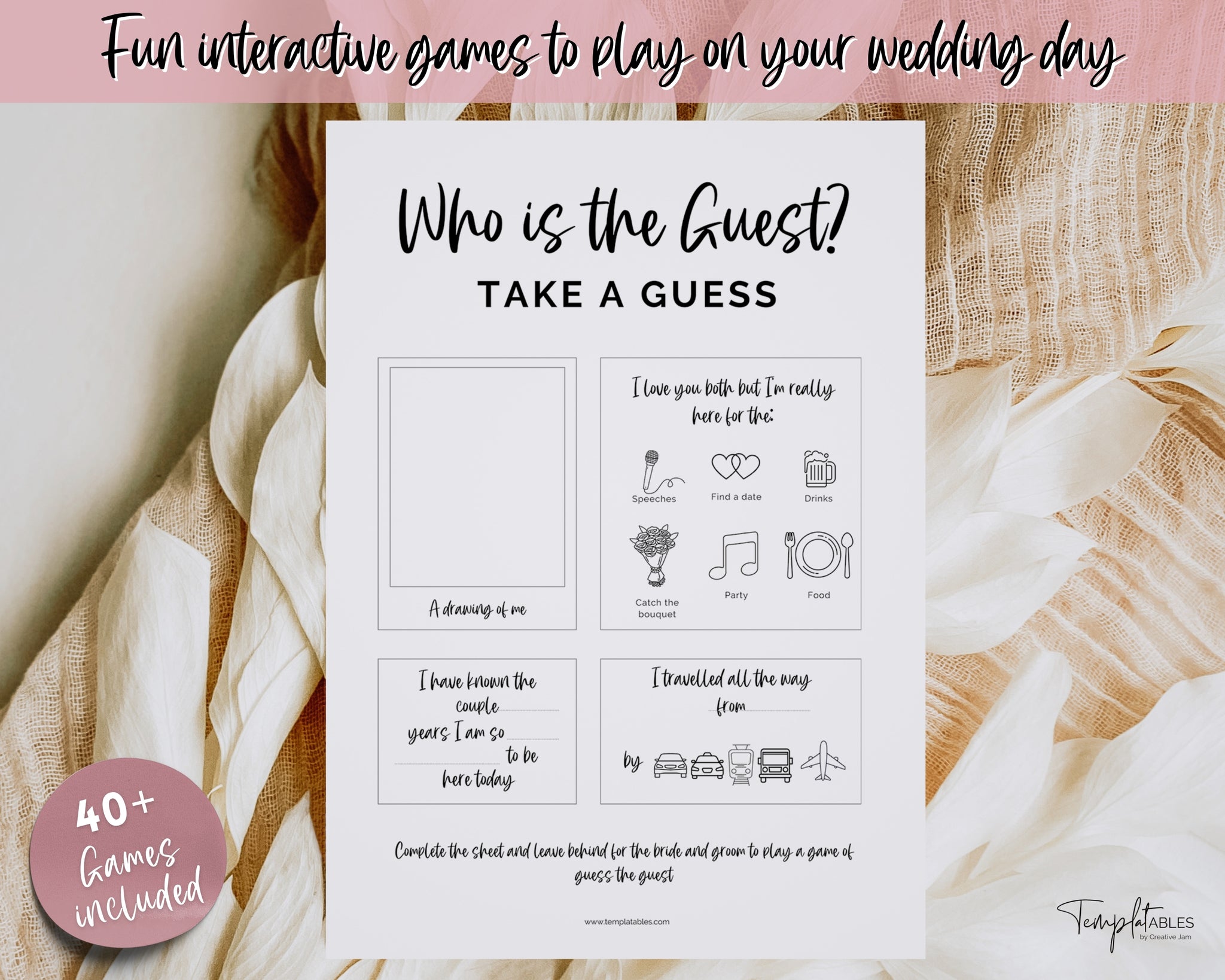 Wedding Table Games BUNDLE Reception Party Games