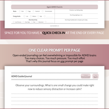 Load image into Gallery viewer, ADHD Guided Journal – Undated Reflection &amp; Mental Health Journal for Adults | Designed for ADHD Brains
