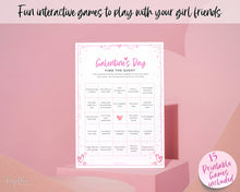 Load image into Gallery viewer, GALENTINES Games Bundle | 15 Printable Party Games for Galentines Day | Valentines Day Party Game &amp; Girls Night
