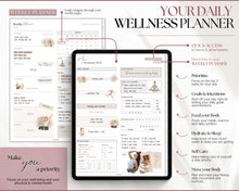 Load image into Gallery viewer, Digital Wellness Journal 2023 - 2024 | Digital Fitness, Self Care Journal for GoodNotes &amp; iPad | Mono
