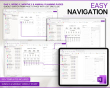 Load image into Gallery viewer, 2026 OneNote Digital Planner | OneNote Template for Daily, Weekly &amp; Monthly Planning | Minimalist

